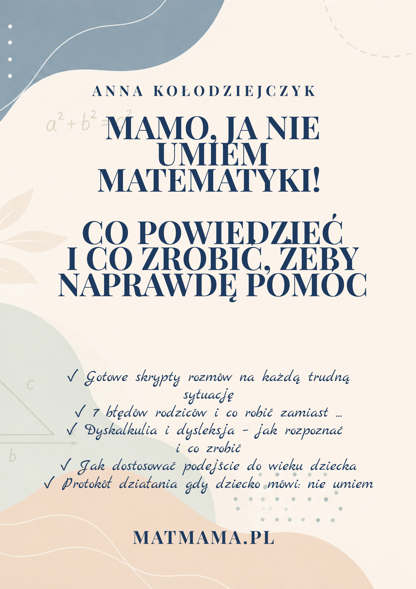 Mamo, ja nie umiem matematyki – okładka